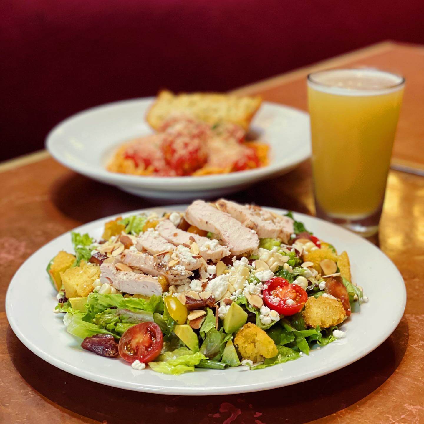The Farmers Market salad at Paesanos.